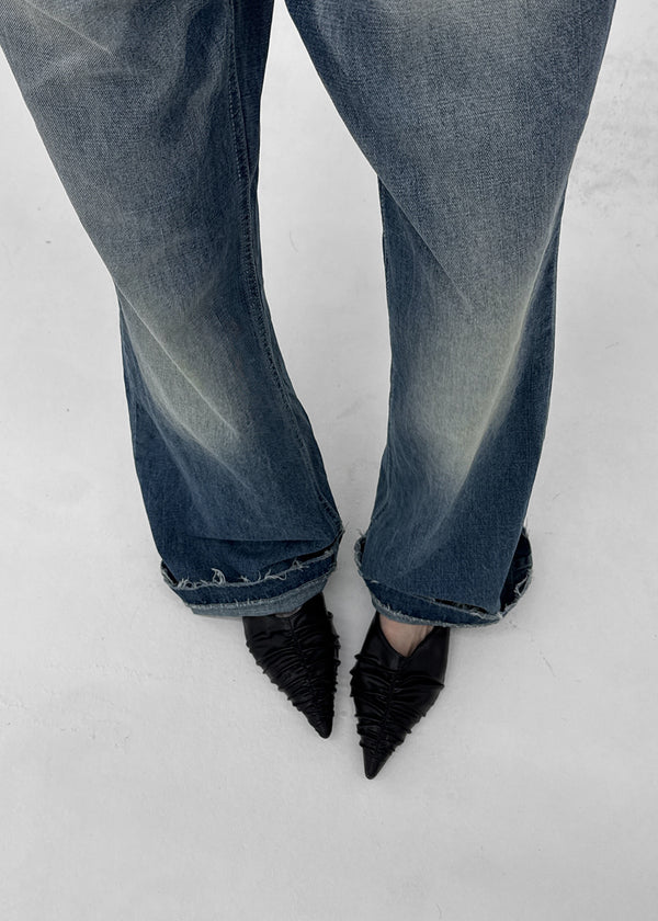 Combat Wrinkle Stiletto Mule