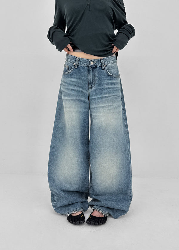 Demton Balloon Wide Denim Pants
