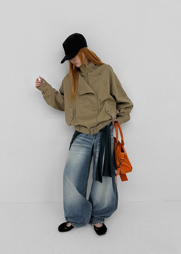 Demton Balloon Wide Denim Pants