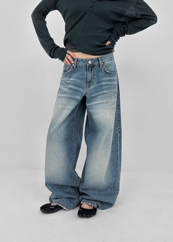 Demton Balloon Wide Denim Pants