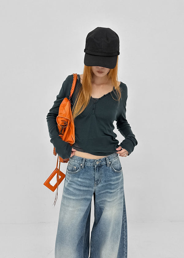 Demton Balloon Wide Denim Pants