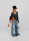 Demton Balloon Wide Denim Pants