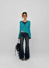 Dession Damaged Bootcut Denim Pants