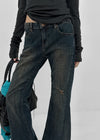 Dession Damaged Bootcut Denim Pants