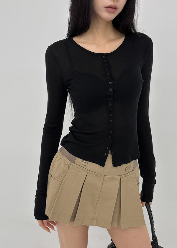 [MADE] Tenlua Wool Tencel Round Cardigan (50% Tencel)