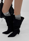 Clink slouchy stiletto long boots