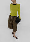 (UNISEX) Clande Banding Cargo Bermuda Shorts