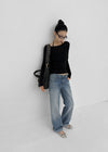 Skullk Low-waisted Denim Pants