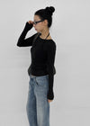 [MADE] Tenlua Wool Tencel Boat Neck Long Sleeve Tee (50% Tencel)