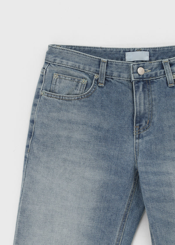 Skullk Low-waisted Denim Pants