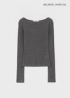 [MADE] Tenlua Wool Tencel Boat Neck Long Sleeve Tee (50% Tencel)