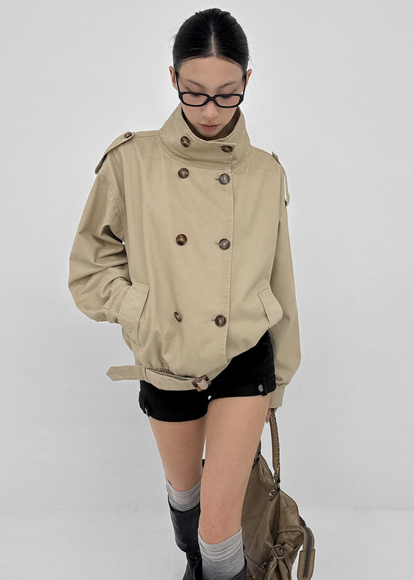 [MADE] Hertz Cotton High-Neck Double-Button Jumper