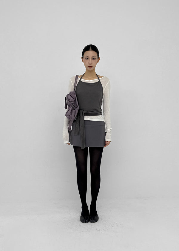 [MADE] Tenlua Wool Tencel V-Neck Long Sleeve Tee (50% Tencel)