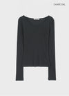 [MADE] Tenlua Wool Tencel V-Neck Long Sleeve Tee (50% Tencel)