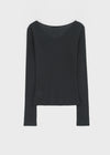 [MADE] Tenlua Wool Tencel V-Neck Long Sleeve Tee (50% Tencel)