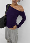 [MADE] Lunelli One-Shoulder Long Sleeve Tee