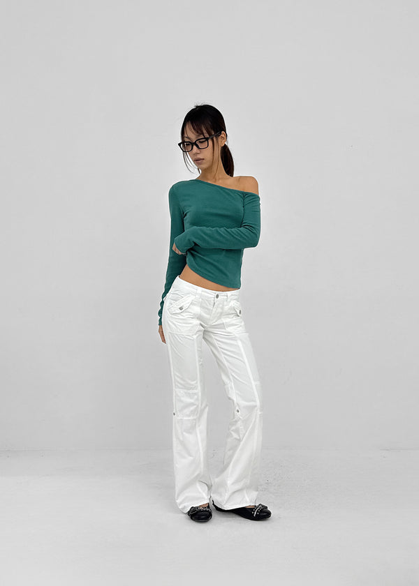 [MADE] Lunelli One-Shoulder Long Sleeve Tee