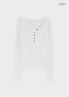 Pyaar Button Hoodie Tencel Long Sleeve Tee