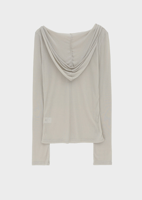 Pyaar Button Hoodie Tencel Long Sleeve Tee