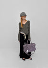 Lafont Henley Neck Two-Way Hooded Long Sleeve Tee