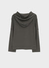 Lafont Henley Neck Two-Way Hooded Long Sleeve Tee