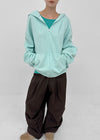 Beck Loose Fit Colored Zip-Up Hoodie