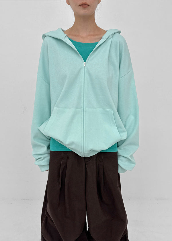 Beck Loose Fit Colored Zip-Up Hoodie