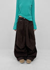 Value Pintuck Wide Cotton Pants