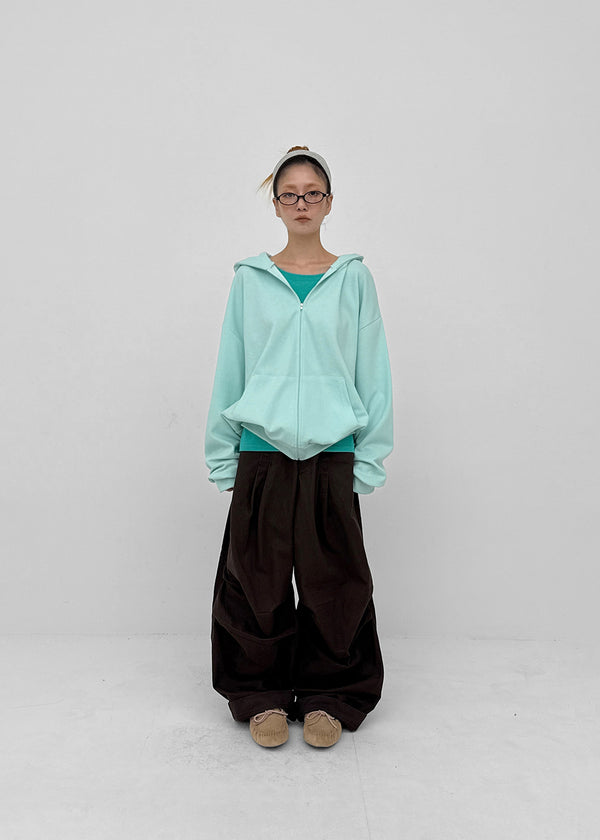 Value Pintuck Wide Cotton Pants