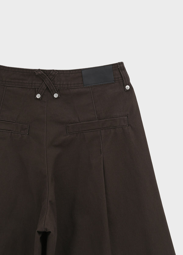 Value Pintuck Wide Cotton Pants
