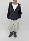 Beck Loose Fit Colored Zip-Up Hoodie