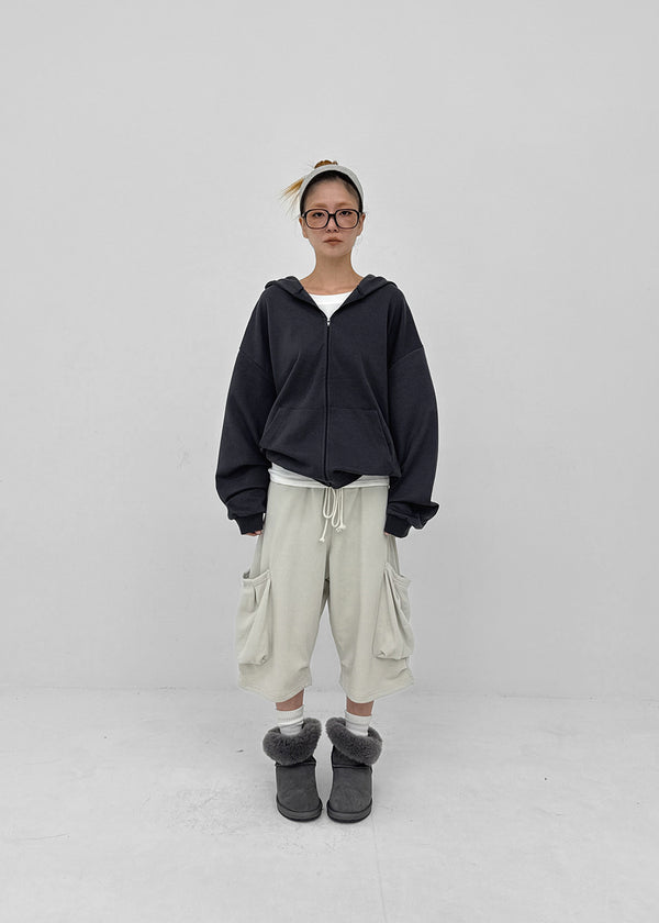 Beck Loose Fit Colored Zip-Up Hoodie