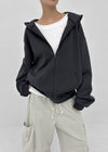 Beck Loose Fit Colored Zip-Up Hoodie