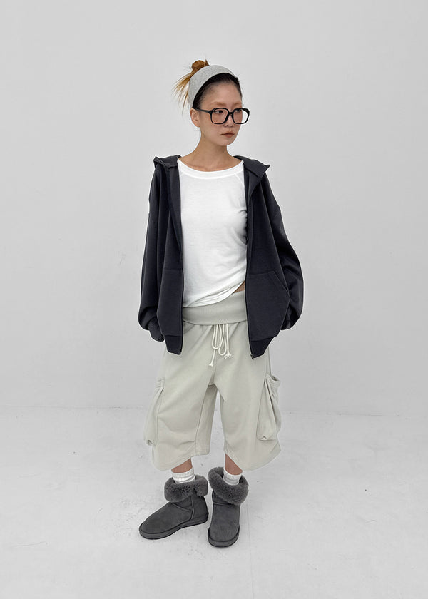 Beck Loose Fit Colored Zip-Up Hoodie