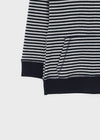 [MADE] Zeppel Striped V-Neck Hoodie Sleeveless