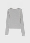 [MADE] Zeromi Lace V-Neck Long Sleeve Tee