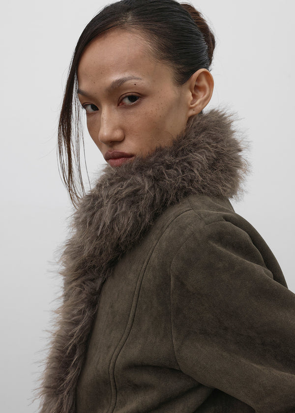 [MADE] GM Suede Fur Shearling Jacket