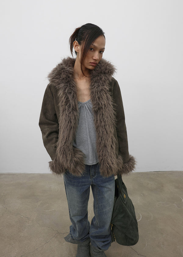 [MADE] GM Suede Fur Shearling Jacket