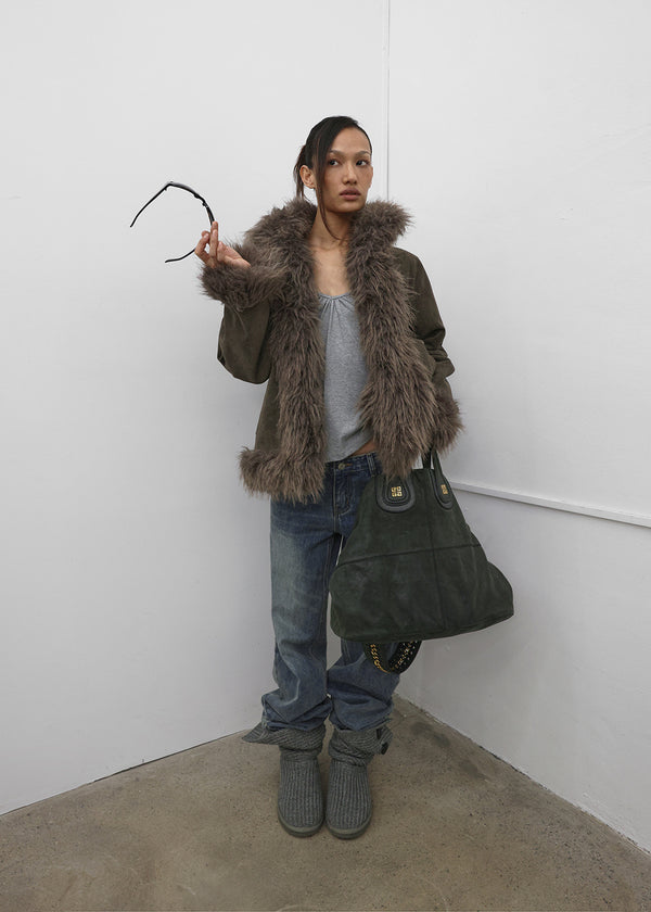 [MADE] GM Suede Fur Shearling Jacket