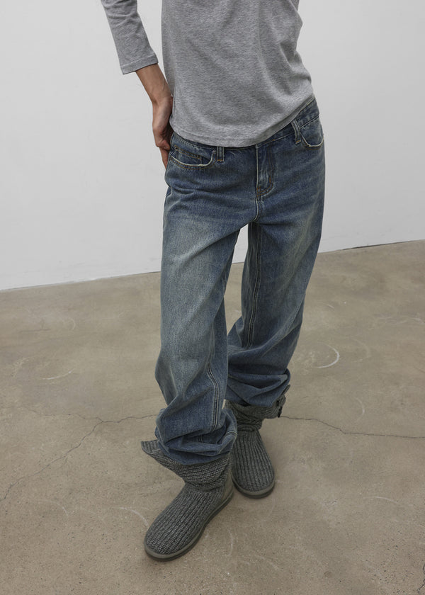 [MADE] Benron Low-Waist Straight Denim Pants