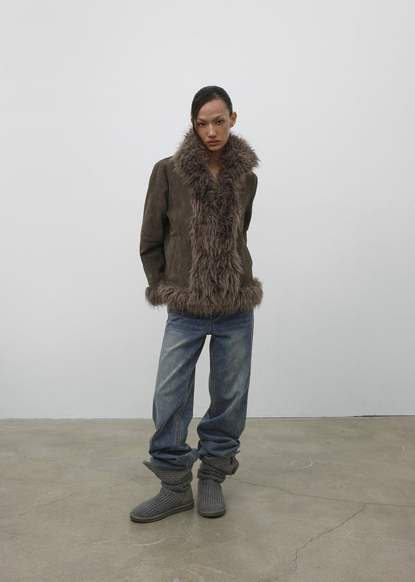 [MADE] GM Suede Fur Shearling Jacket
