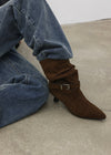 [MADE] Gelam Suede Wrinkle Mid-calf Boots