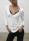 [MADE] Rope & Shirred V-Neck Sleeveless Top