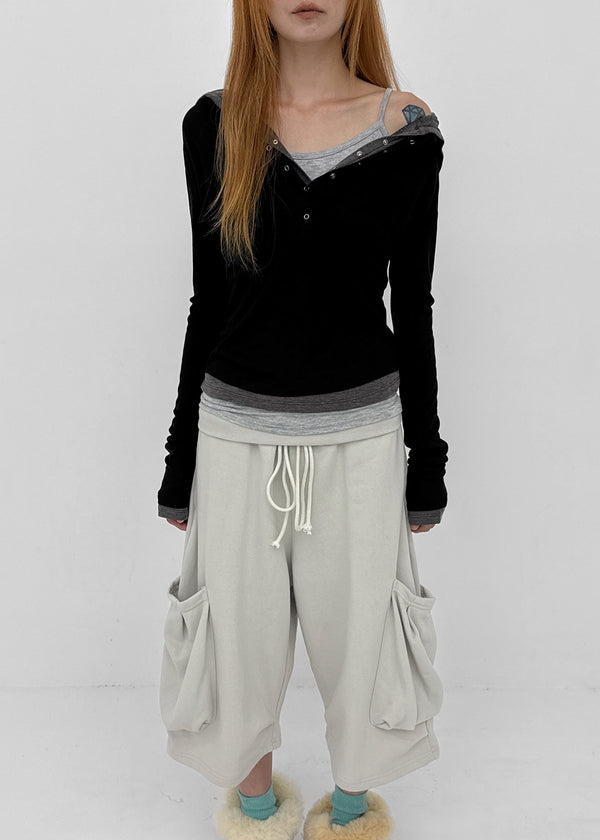Weburn Folding Bermuda Banding Pants