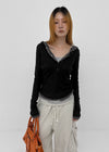 [MADE] Miti Wool Tencel Henley Neck Long Sleeve Hoodie