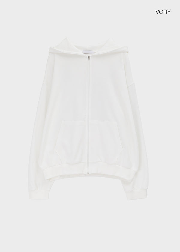 Beck Loose Fit Colored Zip-Up Hoodie