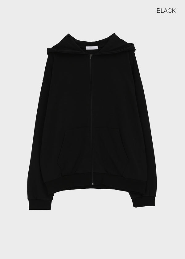 Beck Loose Fit Colored Zip-Up Hoodie