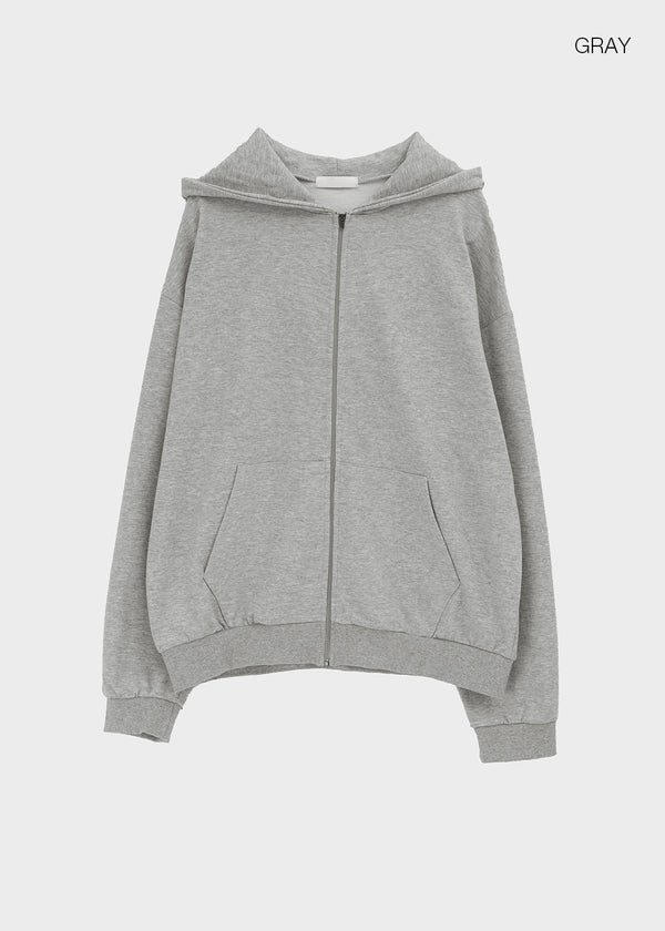 Beck Loose Fit Colored Zip-Up Hoodie