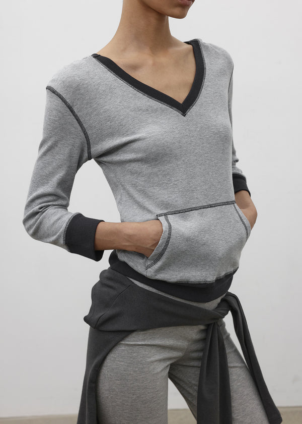 [MADE] Soffel V-neck Hooded Sleeveless Tee