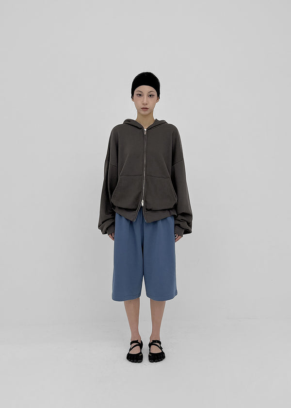 (UNISEX) Swine Two-Way Zip-Up Hoodie